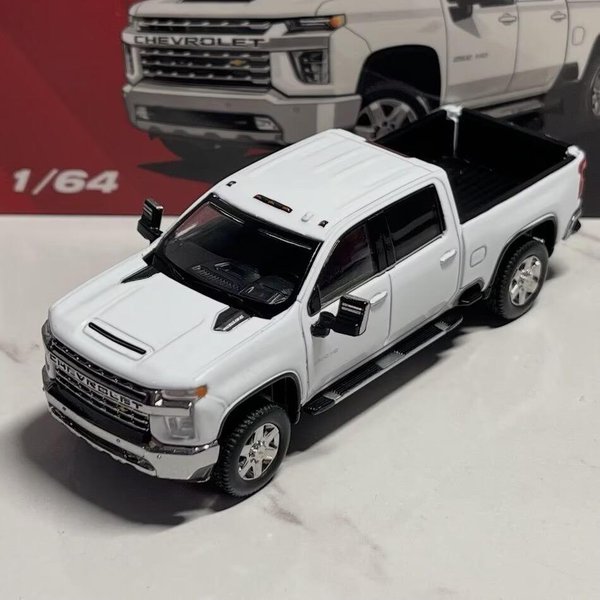 1:64 Silverado HD Pickup Model Samochodu Ze Stopu Metal Diecast Pojazdy Terenowe Model Samochodu Wysoka Symulacja Skala Miniaturowa Zabawka Dla Dzieci Prezent-image