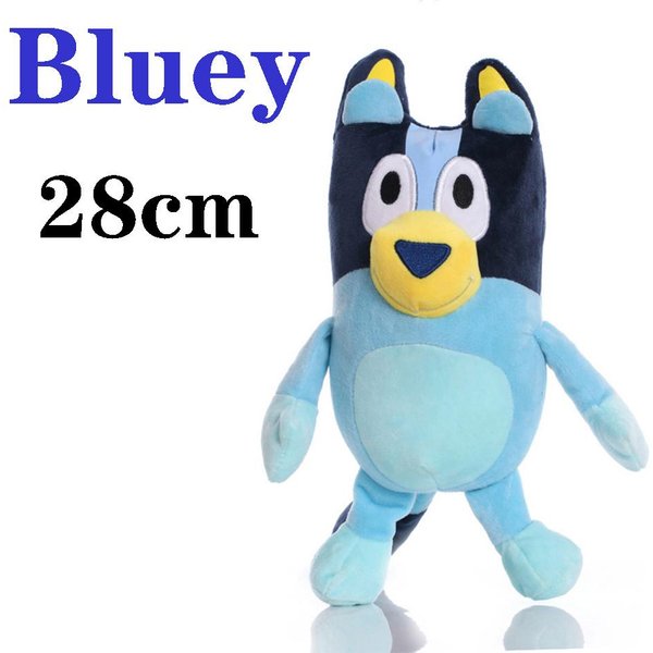 8 StylóW 17-28Cm Piesek Bluey Rodzina Bingo Pluszowa Zabawka KreskóWkowy Pies MięKkie Pluszowe ZwierząTko Breloczek Lalka Prezent Urodzinowy Rodzina Blue-Y Bingo-image