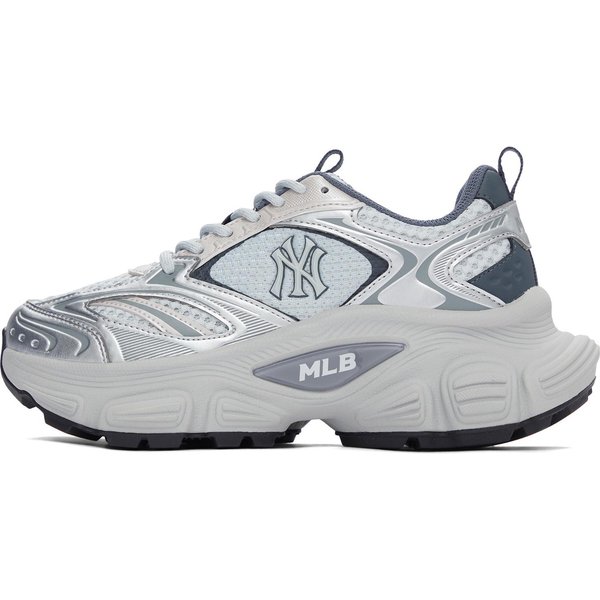 MLB CóModas Suaves VersáTiles Moda Aumentan La Altura Zapatillas Bajas Tipo 'Dad Shoes' Unisex Gris Claro 3ASHWD15N-50GRL 42.5 White-image