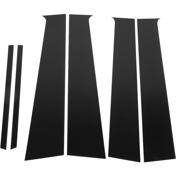 6PCS Moldura De Pilar De Puerta Y Ventana Negro Brillante Cubierta De Moldura De Pilar De Puerta Repuesto Para Almera Sunny-image
