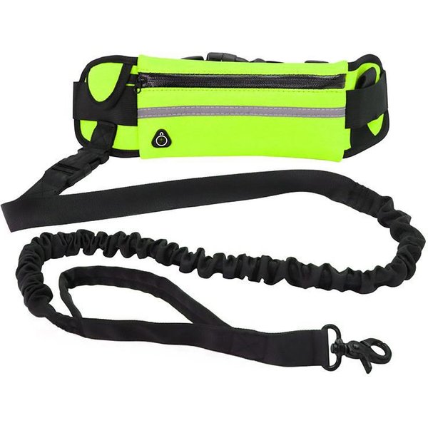 Correa De Perro Manos Libres Para Correr Y Caminar, Correa Reflectante Con RiñOnera, CinturóN EláStico RetráCtil, Cuerda De TraccióN Para Perros, Productos Para Mascotas M-image