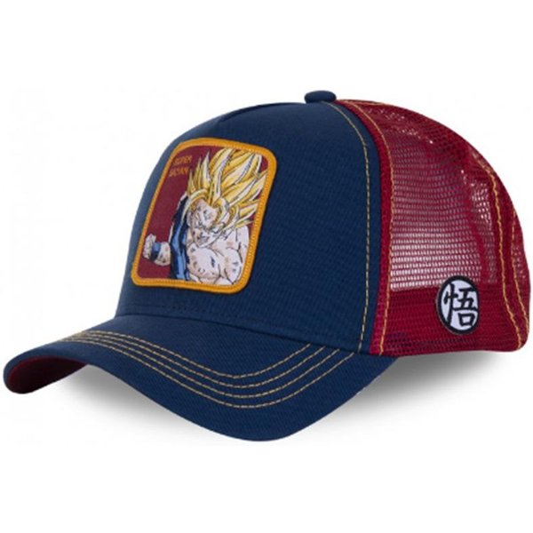 Nowa Czapka Dragon Ball Son Goku Na Lato, PodróżNa Czapka Z Daszkiem, MęSka Haftowana Czapka Hip-Hopowa W Stylu, Daszek PrzeciwsłOneczny, Regulowana Czapka Typu Trucker Z Siatką Gray-image