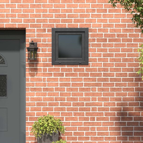 Ventana De SóTano Risor 50 X 50 Cm PVC Y Vidrio Antracita-image