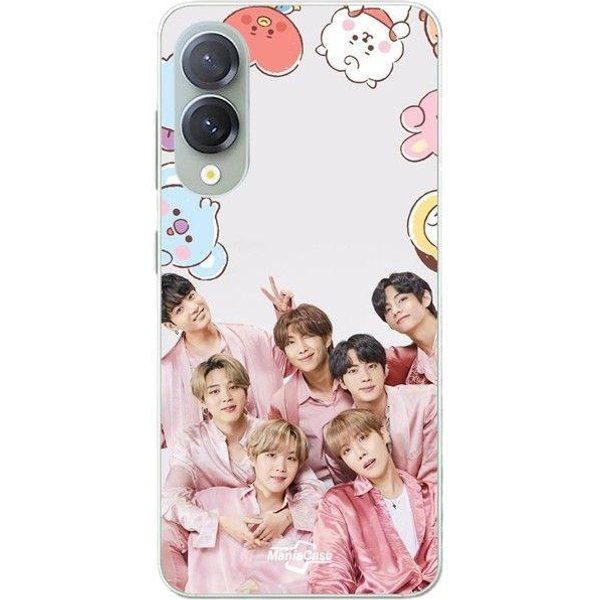 Etui Na Telefon - Maniacase - Samsung Galaxy S25 Edge - Silikonowe - MięKkie - Kpop BTS RóżOwe-image