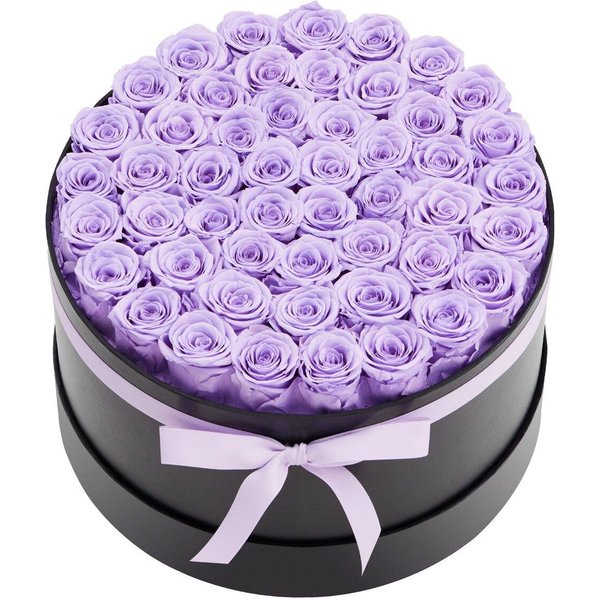 Flores Eternas, 50 Rosas Conservadas En Una Caja, Flores Eternas Ramo Inmortal Regalo De CumpleañOs Para Mujeres Su Esposa Madres, Aniversario, San ValentíN-image