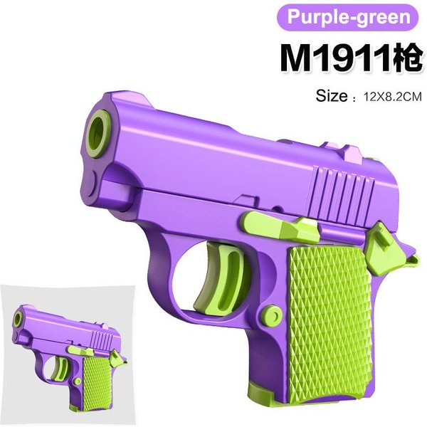 Pistolet Grawitacyjny 3D Miniaturowy Model Pistoletu 1911 Drukowany 3D Zabawki Fidget Dla DorosłYch Zabawka Antystresowa Dla Dzieci ChłOpcóW Dziewczynek Prezenty Urodzinowe-image
