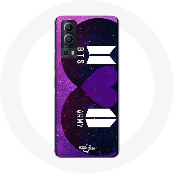 Funda Para Vivo Y72 Bangtan Sonyeondan Logo BTS Y Logo Army Te Quiero Morado-image