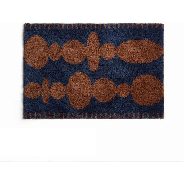 Vintage Tufting Geometryczna Mata ŁAzienkowa MięKki Dywanik Dywan Mata ŁAzienkowa PodkłAdka PodłOgowa Sypialnia PorząDek Wycieraczka Estetyczna WystróJ Domu 55X80Cm-image