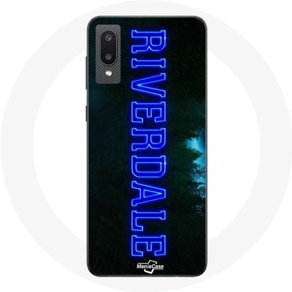 Funda Para Samsung Galaxy A02 Riverdale Serie Logo Azul-image