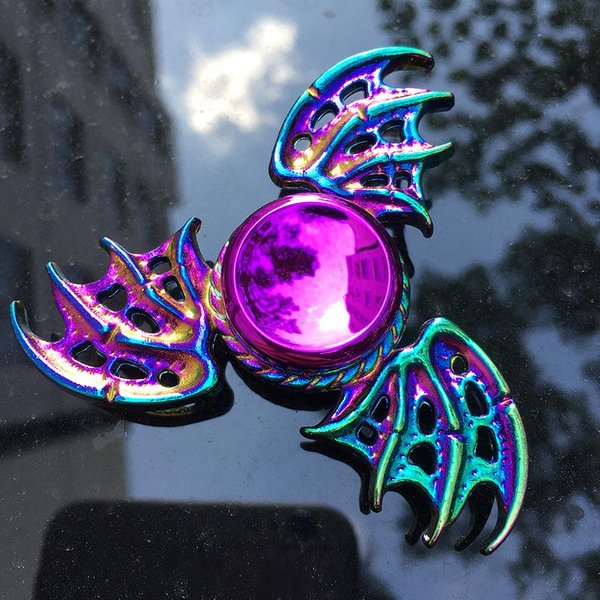Metalowy TęCzowy Fidget Spinner EDC RęCzny Spinner Antystresowa Zabawka Dla SpinneróW UłAtwiająCa Skupienie Redukcja Stresu Adhd Spinner Na Palce Zabawki Dla Dzieci-image