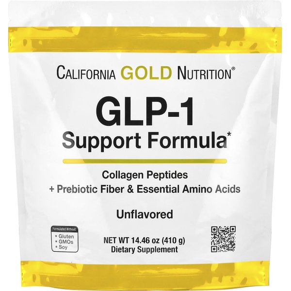 California Gold Nutrition, FóRmula De Apoyo GLP-1, Sin Sabor, 14.46 Oz (410 Gramos)-image