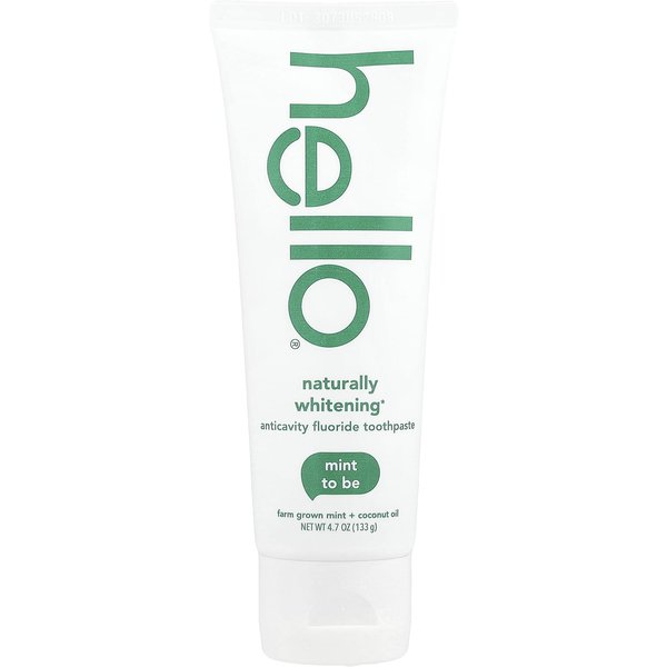 Hola, Pasta De Dientes Blanqueadora Natural Con FlúOr, Menta Cultivada En Granjas, 4,7 Oz (133 Gramos)-image