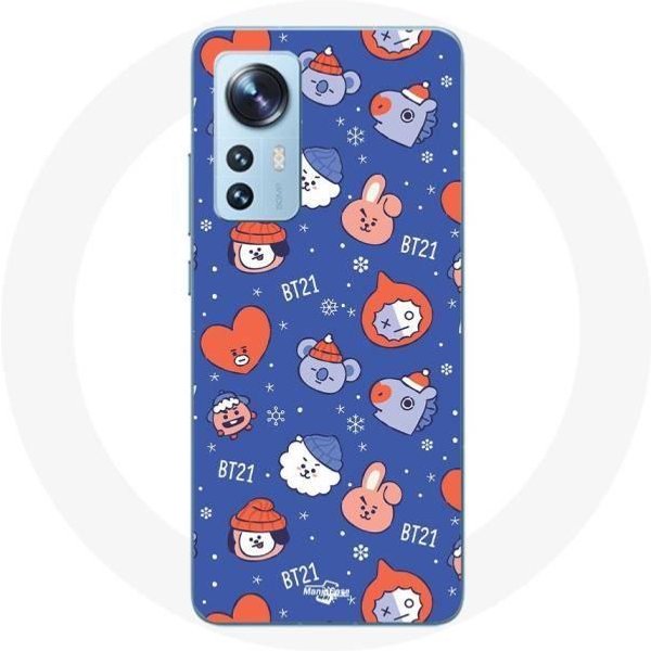Funda Para Xiaomi Mi 12 / 12X Bts Bangtan Sonyeondan BT21 Navidad 2023-image