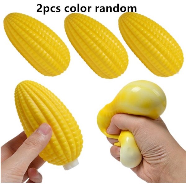 Urocza MięKka Symulacja Kukurydzy Anty Stres Squishy Fidget Zabawki Kulki Do Uwalniania NapięCia Powolny OdbióR Zabawka Do ŚCiskania OdstresowująCa Dla DorosłYch Dzieci-image