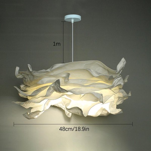 1Pc Art Diy Chmura Klosz Lampy Kwiatowy Klosz ŚWiatłA Sufitowy AbażUr Dekoracja 48Cm-image