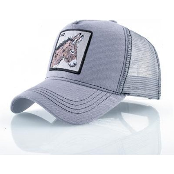 Gorras Trucker De Moda Con Parche De Animales Bordado Gorra De BéIsbol Snapback Para Todas Las Estaciones Para Hombres Mujeres Visera Ajustable Adjustable-image