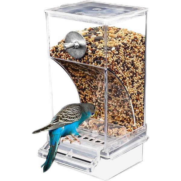 Comedero AutomáTico Para PáJaros, Comedero Para PáJaros A Prueba De Salpicaduras, Accesorios Para Jaulas De PáJaros, Contenedor De Comida Para PáJaros-image