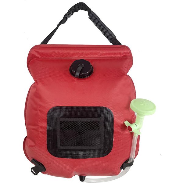 Torby Na Wodę 20L Outdoor Camping Piesze Wycieczki Torba Na Prysznic Na Energię SłOneczną Ogrzewanie Prysznic Kempingowy Wspinaczka Torba Na Wodę Wąż PrzełąCzana GłOwica Prysznicowa-image
