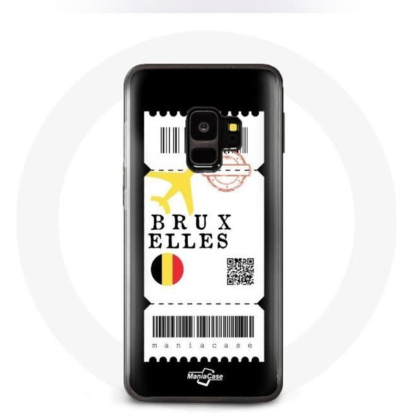 Funda - Maniacase - Samsung Galaxy S9 - Billete De AvióN - Flexible - Negra-image