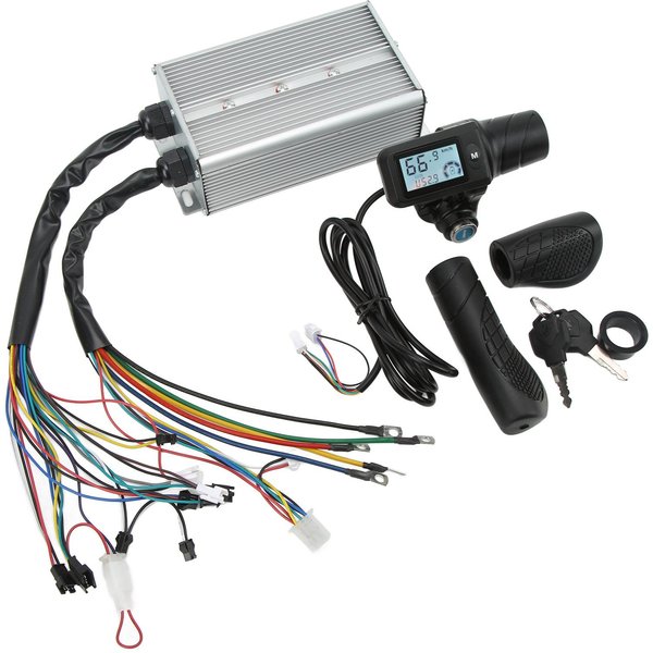 Controlador De Motor Sin Escobillas De 1500 W, 36 V Y 48 V, Con Acelerador Y Panel Lcd, Control De Velocidad Con Bloqueo Y Palanca De Cambios.-image