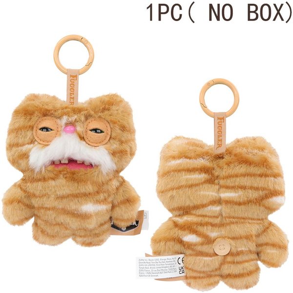 Autentyczny Fugg Alley Cats Amulet MięKkie Zabawki Fuggler Nieestetyczne Stworzenie Bez SierśCi Syjamski Kot PomarańCzowy Kociak Pluszowe Figurki Prezent-image