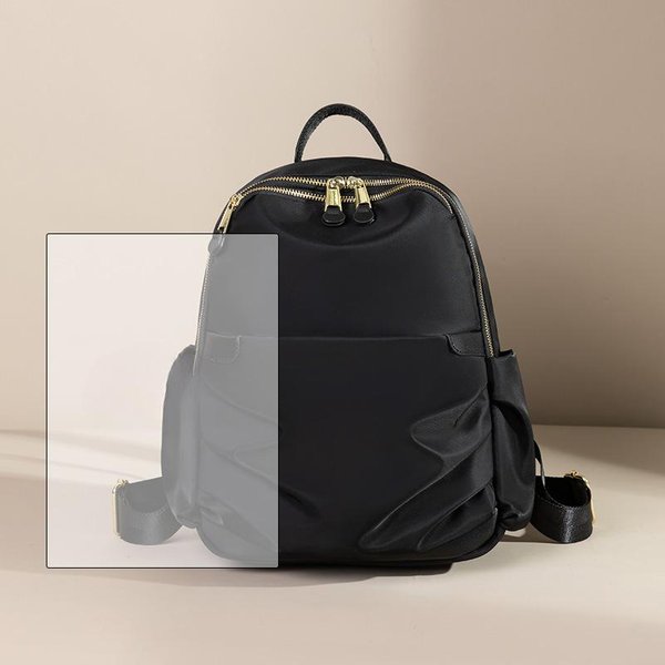 Mochila Femenina Simple Mochila Para Estudiantes De Secundaria Mochila De Gran Capacidad Bolso De Mamá Bolsa De Almacenamiento Para Madre E Hijo-image