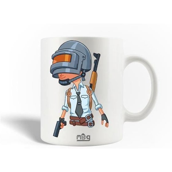 Taza De CeráMica - Maniacase - Arte Avatar De Pubg - 30Cl - Apto Para Lavavajillas - Blanco-image