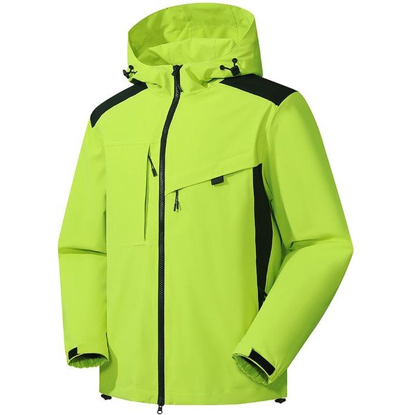 Wodoodporna I Wiatroodporna Kurtka Outdoorowa MęSka I Damska Ta Sama Kurtka Kombinezon GóRski OddychająCy Trencz Kurtka Sportowa XL Yellow-image