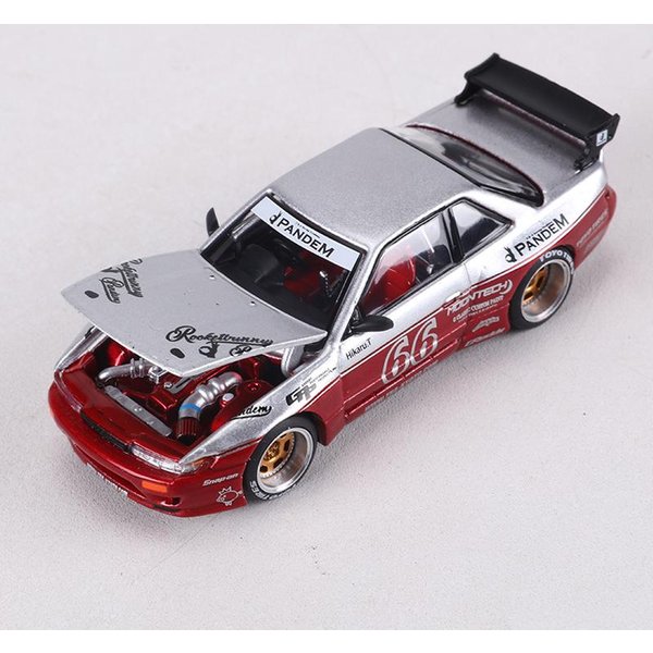 Pop Race 1:64 Pandem S13 Metalowy Symulacyjny Model Samochodu Zabawka Kolekcjonerska Ozdoba-image