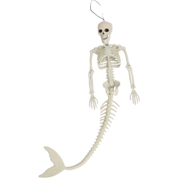 Dekoracja Szkielet Na Halloween Realistyczna Straszna Figurka Szkieletu Ornament Na Imprezę W Nawiedzonym Domu White-image