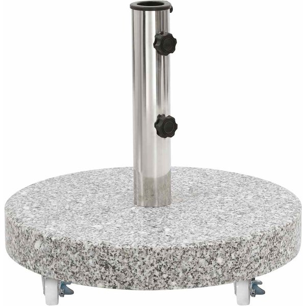 Base Para Sombrilla De Sol De Granito 30 Kg Redonda Gris-image