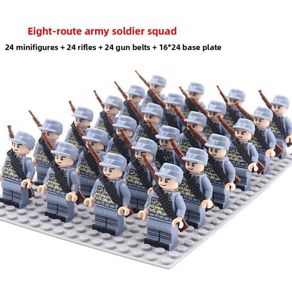 ŻOłNierze Niemieccy, Radzieccy I AmerykańScy Z RóżNych LegionóW Najnowsza Lalka Z Ii Wojny śWiatowej Komplet Falangi Karabin Montaż Klocki Konstrukcyjne-image
