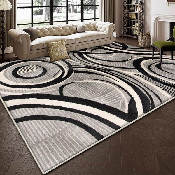 Alfombras NóRdicas Abstractas Grandes Para Sala De Estar DecoracióN De Lujo Hogar Sofá Alfombra Mullida De Felpa 200X300Cm Dormitorio Antideslizante Alfombra Suave Piso 60*90Cm-image