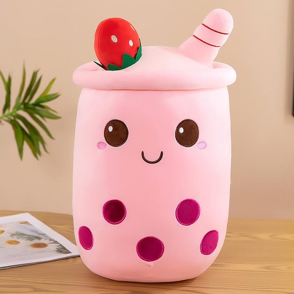 Uroczy Pluszowy Boba Pluszowy Kubek Z Bubble Tea Jedzenie Pluszowa Poduszka, MięKkie Kawaii Przytulanki Pluszowe Zabawki Prezenty Dla Dzieci-image