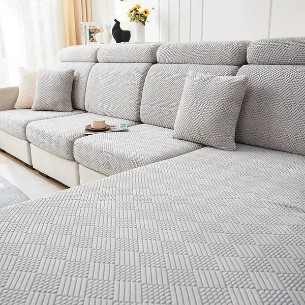 ZagęśCić Narzuta Na Sofę żAkardowa Narzuta Na Sofę Narzuta Na Sofę RozciąGliwa Regulowana Narzuta Na Sofę W KształCie Litery L Narzuta Na Sofę Home Decor 1PC Plus Size-2-image