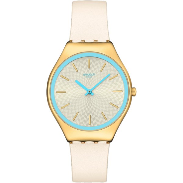 Reloj Swatch ColeccióN Proteam Movimiento De Cuarzo Resistente Al Agua 30M Relojes Unisex Amarillo SYXG127 Yellow Watch Dial White-image