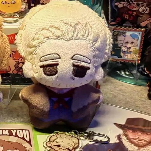 Colgante Rdr Manguera De 10 Cm MuñEco De Peluche Hosea Matthews Peluche Red Dead Redemption Peluche Llavero MuñEco Coleccionable Regalo De Navidad CumpleañOs 10Cm-image
