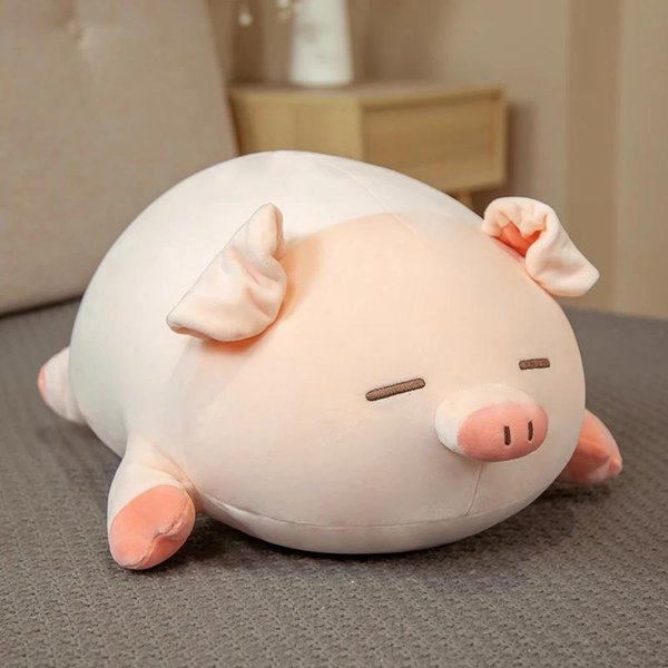 Juguete De Peluche De Cerdo Kawaii Relleno De Felpa Suave Almohada De Cerdo Rosa DecoracióN De HabitacióN Sofá CojíN Regalo De CumpleañOs Dropshipping 50Cm-image