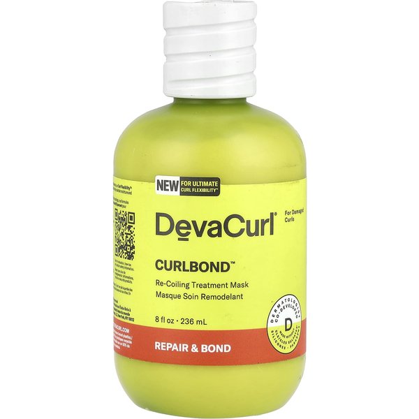 Devacurl, Curlbond™, Mascarilla De Tratamiento Rebobinante, 8 Fl Oz (236 Ml) Yellow-image