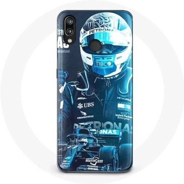 Funda Para Huawei P20 Lite FóRmula 1 Valtteri Bottas Piloto De F1 Negra-image