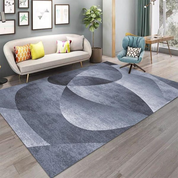 Alfombra De ImpresióN GeoméTrica NóRdica Alfombra De ÁRea Grande Para DecoracióN De Sala De Estar Dormitorio Alfombra Antideslizante Lavable Felpudo 80*120Cm-image