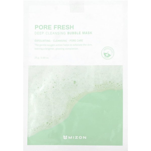 Mizon, Pore Fresh, Deep Cleansing Bubble Beauty Mask, 1 Sheet Mask, 0.88 Oz (25 G) White-image
