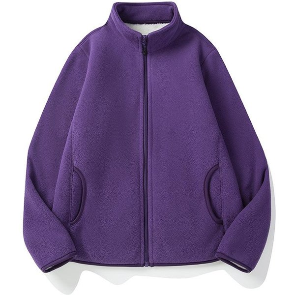 Chaqueta Polar Para OtoñO E Invierno, Para Deportes Al Aire Libre, Chaqueta Polar Con Capucha Para Hombre Y Mujer, Con Forro Polar Y Forro Polar Grueso, Abrigo Para Pareja 4XL Blue-image