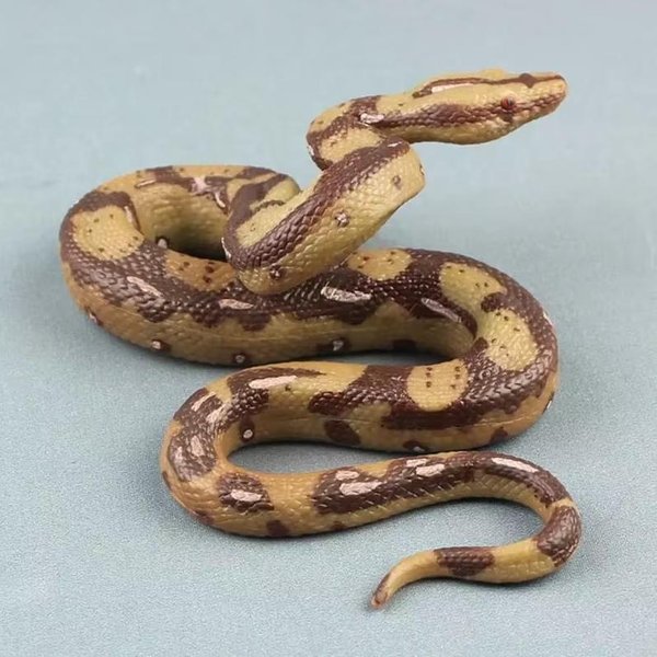 Realistyczna Zabawka Wąż Gumowy Gag Zabawki Python Figurka Akcji Na Halloween Rekwizyty Do ŻArtóW Wysoka Symulacja Model WężA One Size-image