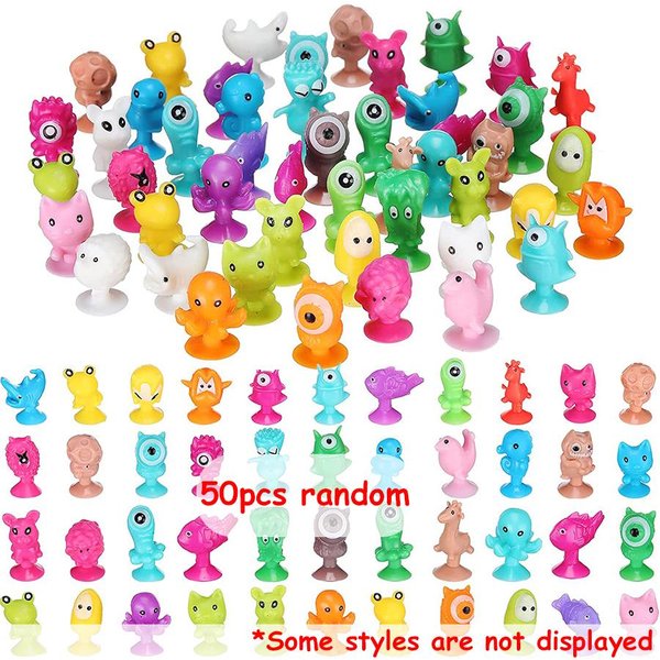 30 Piezas De Ventosa Mini De 2.5Cm Animales De Dibujos Animados Frutas 100+ Estilos Aleatorios Barco MuñEcos De Dibujos Animados Accesorios Creativos Para Escritorio-image