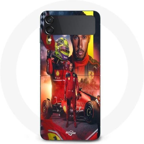 Funda Para Samsung Galaxy Z Flip4 Oficial De Lewis Hamilton Scuderia Ferrari F1-image