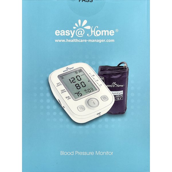 Easy@Home, Blood Pressure Monitor, 1Pc Blue-image