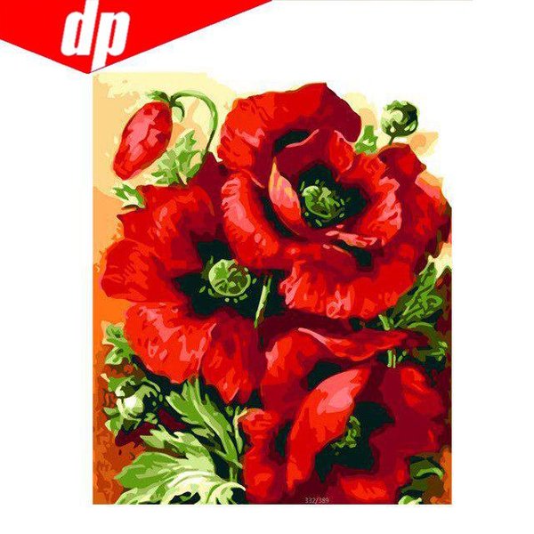 Pintura De Diamantes DIY 5D Bordado De Diamantes Floral Punto De Cruz 3D Bordado A Mano 20X30-image