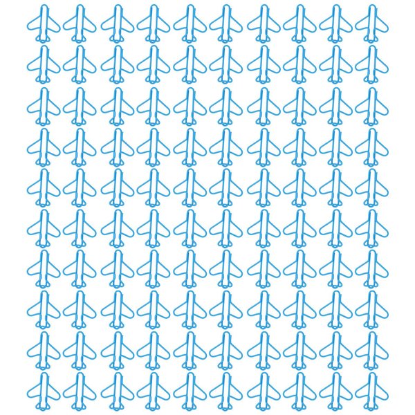 100 Szt. śLiczne Spinacze Do Papieru W KształCie Samolotu, Pokryte Drutem, Jasne Kolory, Fantazyjne Spinacze Do Papieru Do Scrapbookingu-image