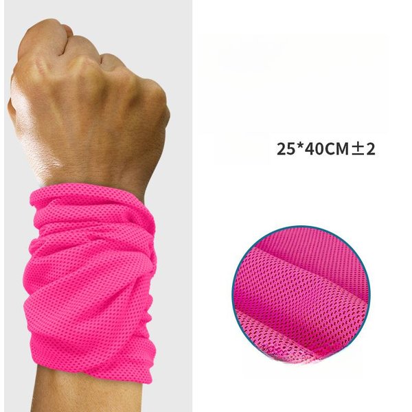 Toalla De Sudor Para MuñEca Refrescante Soporte Deportivo Para MuñEca - Ligera Unisex Absorbente De Sudor Para Correr Tenis BáDminton Fitness 25X40Cm-image